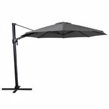 zweefparasol palmas 330cm rond (charcoal grey)