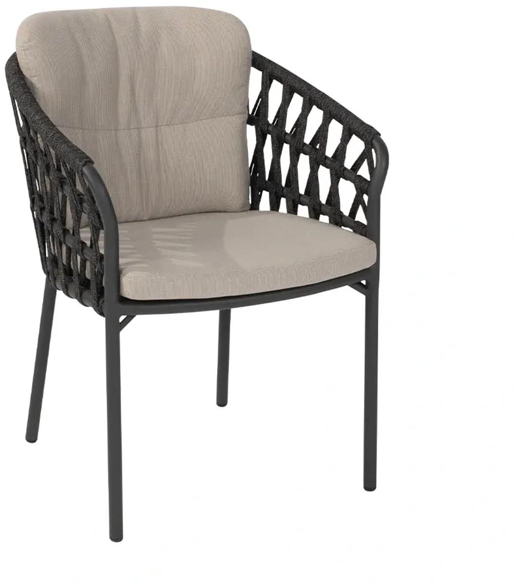 4 seasons outdoor albareto dining tuinstoel antraciet