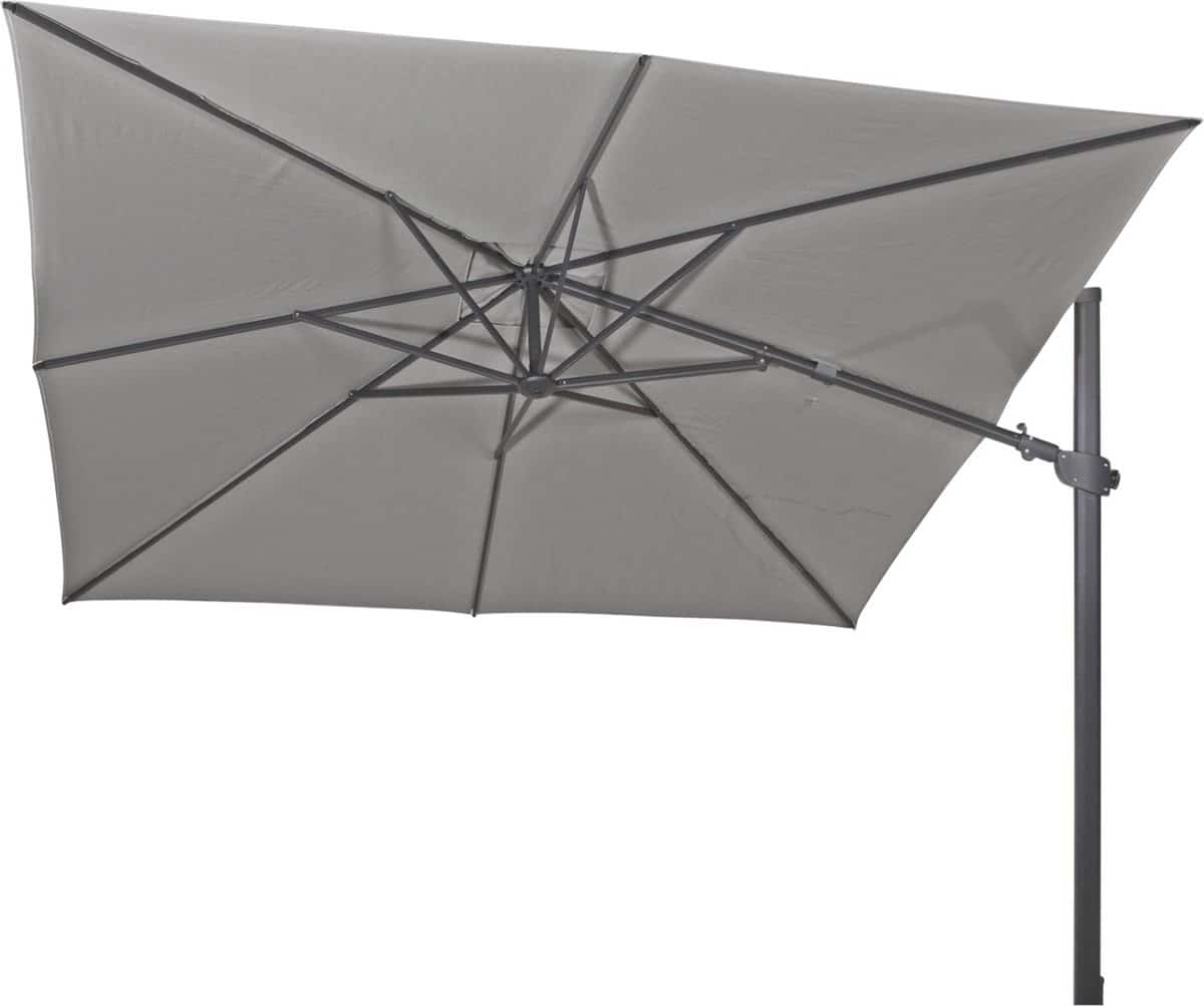 4 seasons zweefparasol siesta premium 300 x 300 cm charcoal