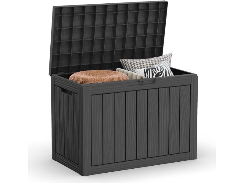 45 Gallon Waterdichte Dekbox en Multifunctionele Terraszitbank - Ruime Opbergoplossing voor Buiten