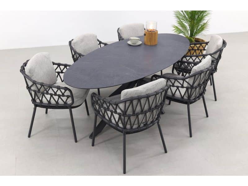 4SO Calpi/Privada 240x107 - Ovale tuinset - 7-delig OP=OP
