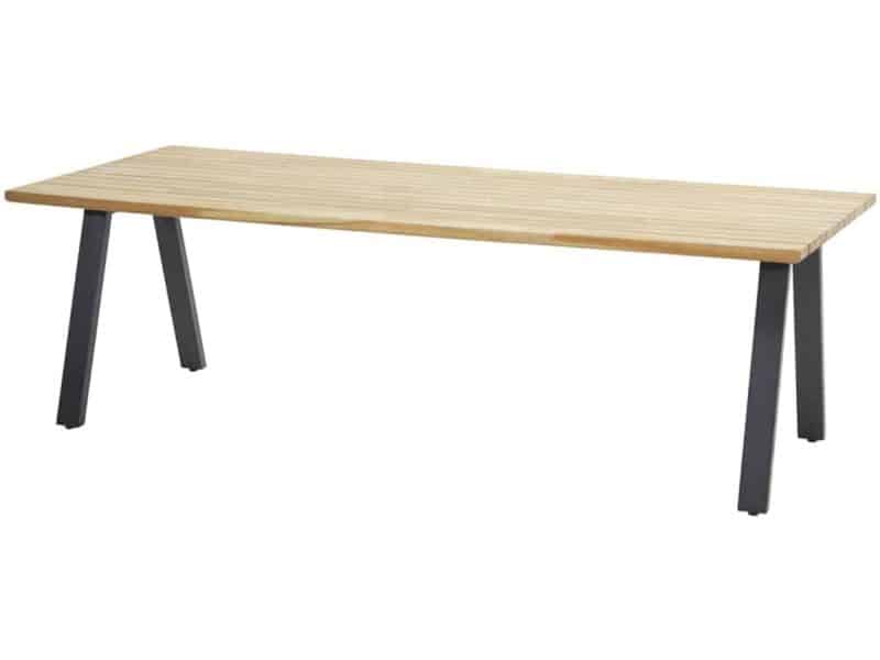4SO - Taste Ambassador Diningtafel Teak Antracite 240 x 100