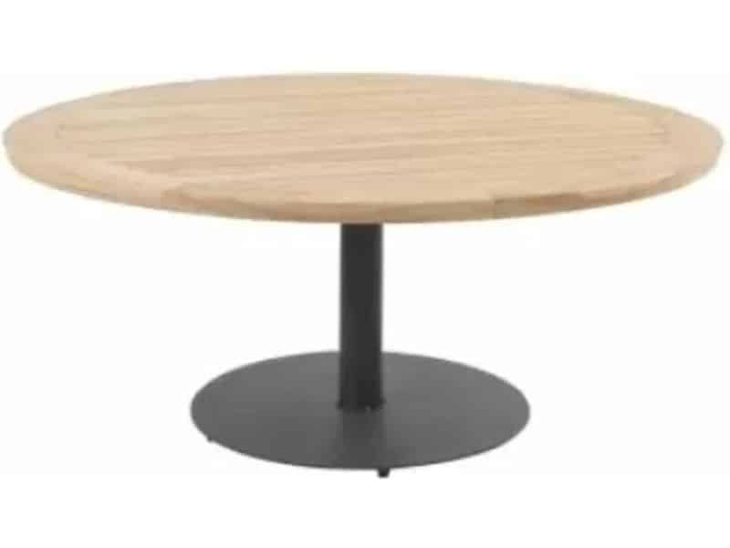 4SO - Taste Saba Low Diningtafel Teak Antracite dia. 160