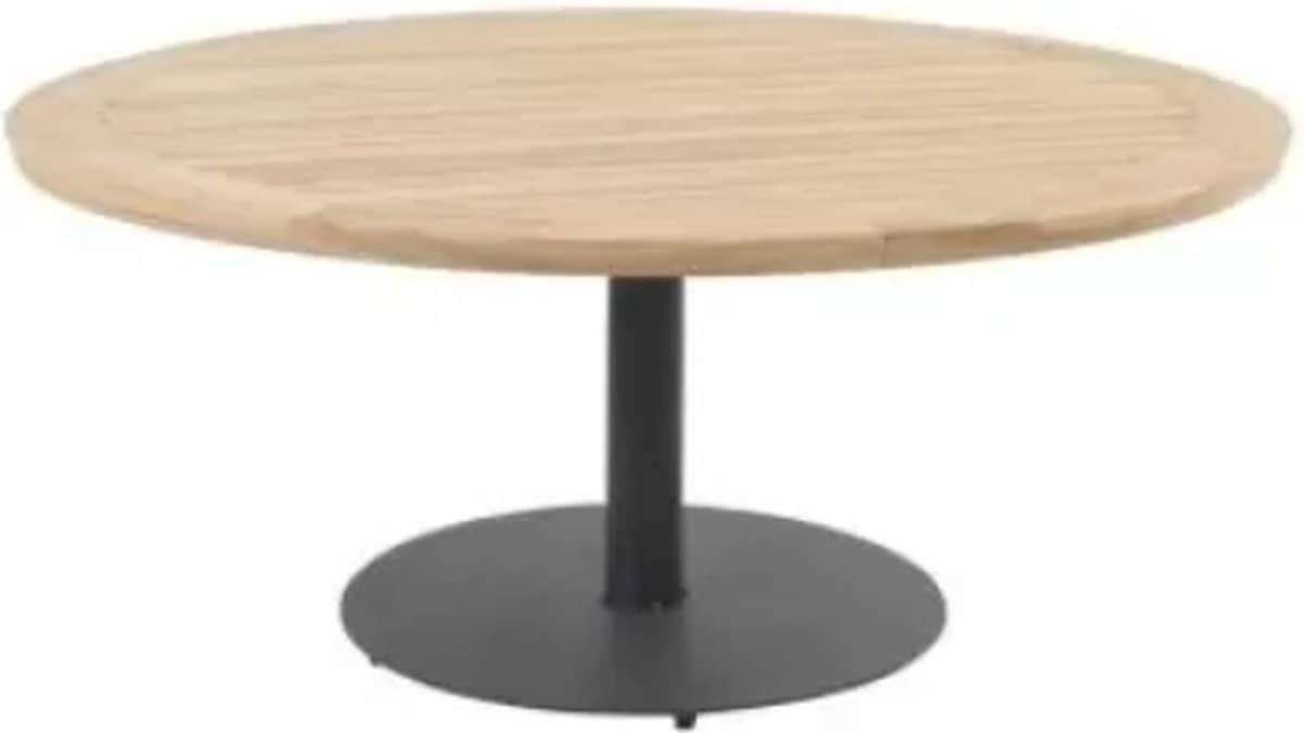4so taste saba low diningtafel teak antracite dia. 160