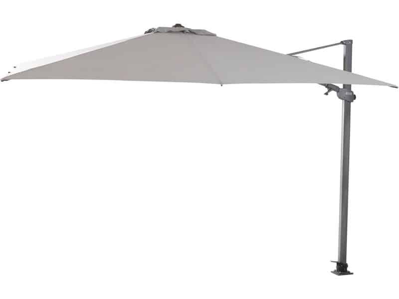 4SO Zweefparasol Siesta Premium 300x300 cm - Mid grey