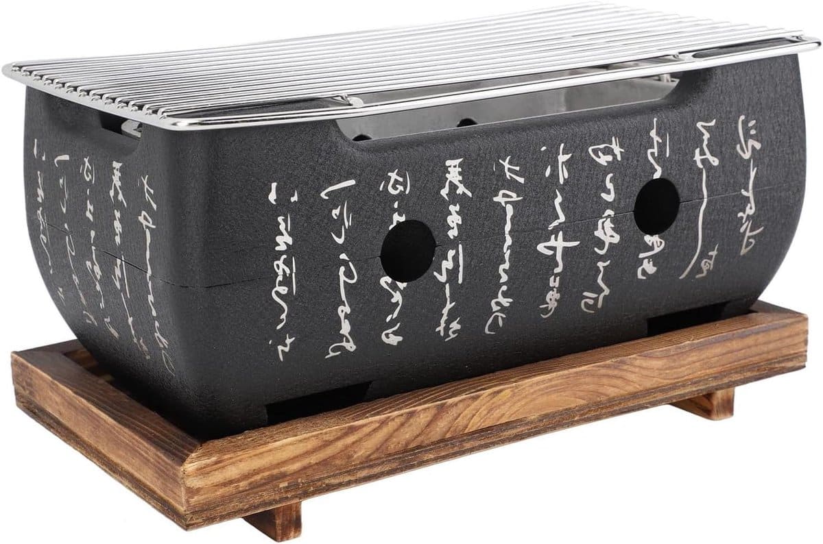 allecto plus japanse stijl bbq grill xl voor camping