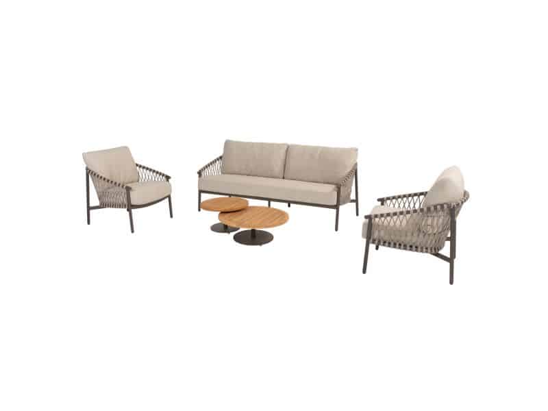 Allora stoel bank loungeset 5 delig terre teak 4 Seasons Outdoor