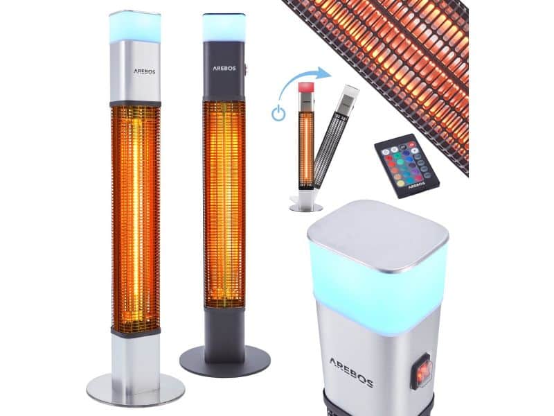 AREBOS Infrarood Verwarming - 1500W - Infrarood Kachel