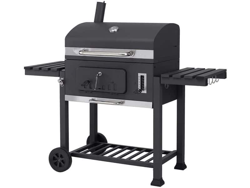 ARMEDA Houtskool BBQ met deksel - Smoker Barbecue - Verstelbaar