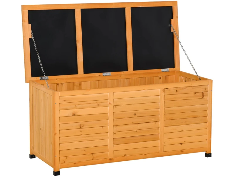 Armeda opbergbox buiten hout - Tuin - Houten buitenbak - Tuin Opbergdoos met deksel
