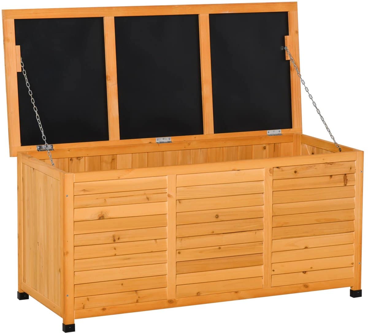 armeda opbergbox buiten hout tuin houten buitenbak tuin opbergdoos met deksel