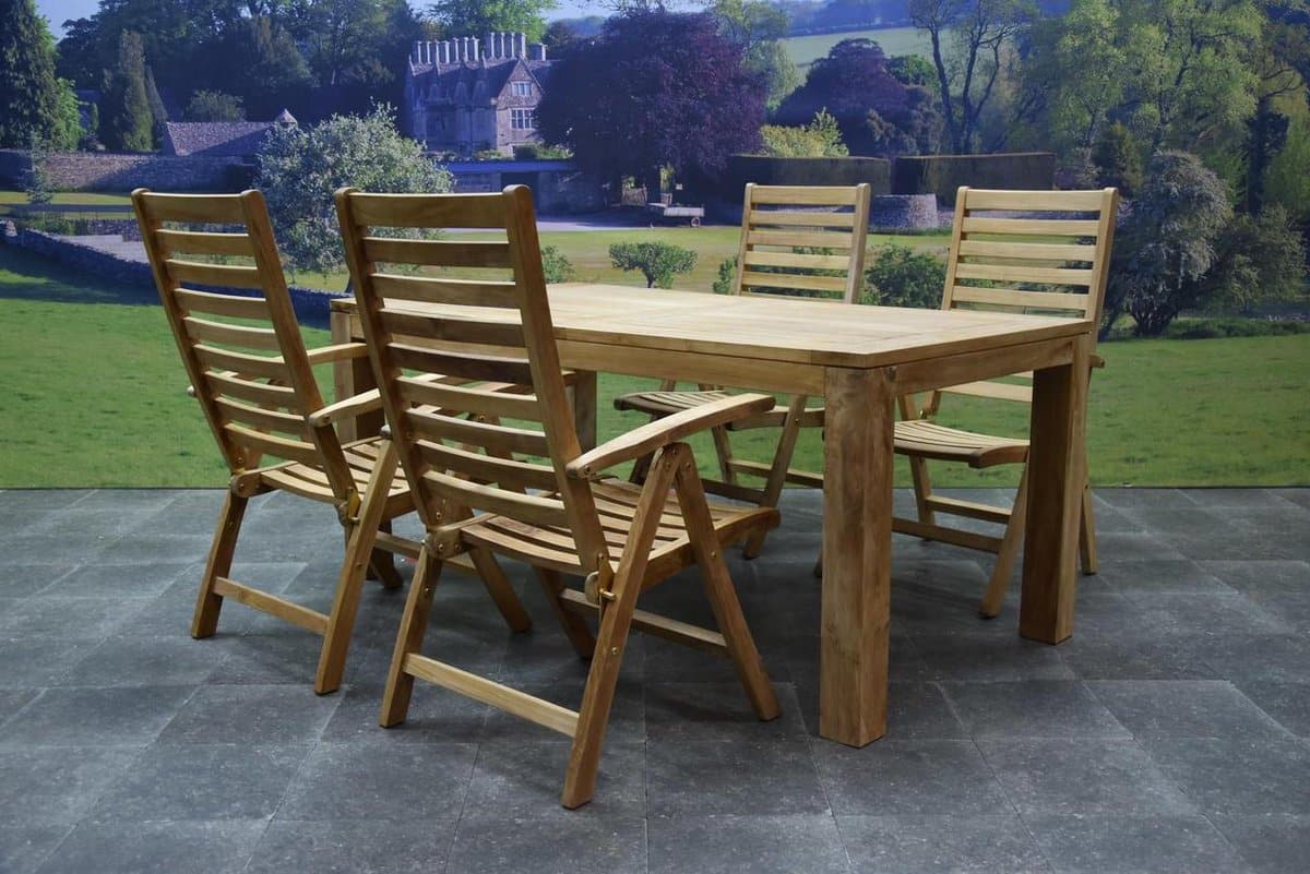 arona krista dining tuinset 180x95xh77 cm 5 delig teak