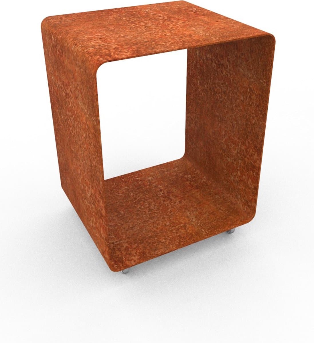 artola bloq houtopslag cortenstaal bruin