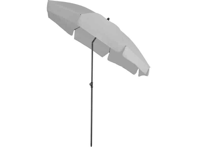 Aruba - Ø200cm - Lichtgrijs - Volant - Kantelbaar