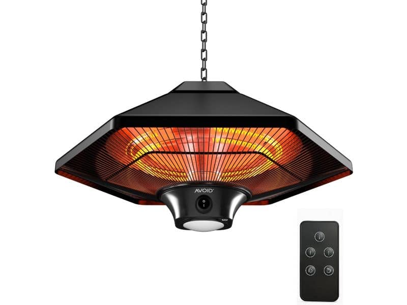 AVOID® Terrasverwarmer Elektrische SHL-2000BR - Elektrische Heater met 2000W Vermogen