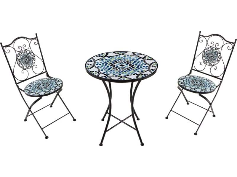 AXI Amélie 3-delige Mozaïek Bistroset Multikleur - Metalen frame met