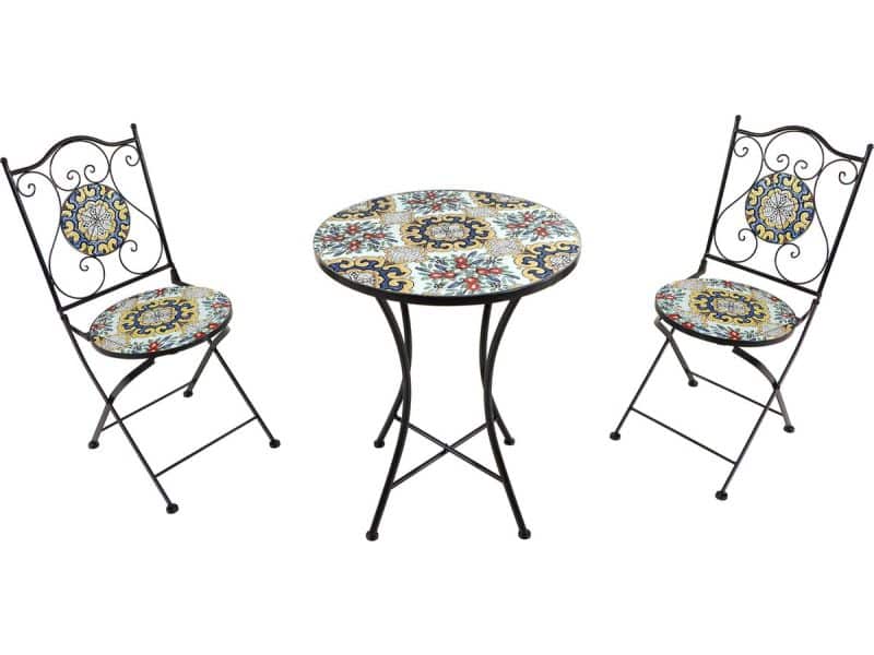 AXI Amélie Bistroset Mozaïek Klassiek Multikleur - Metalen frame met