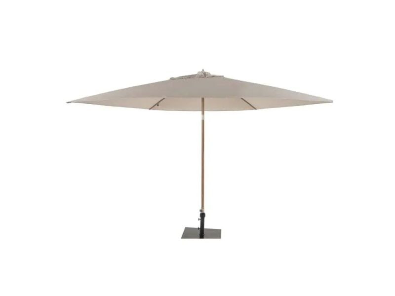 Azzurro 300 cm. Ø zand met houtlook frame