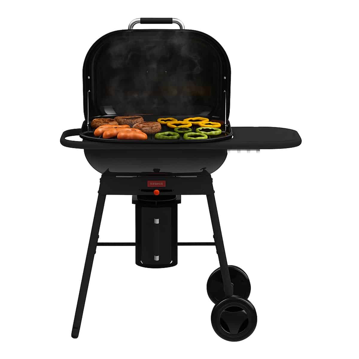 barbecook magnus comfort houtskoolbarbecue zwart 85x64x110cm