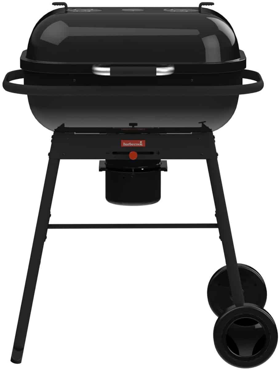 barbecook magnus original houtskoolbarbecue zwart 85x64x110cm