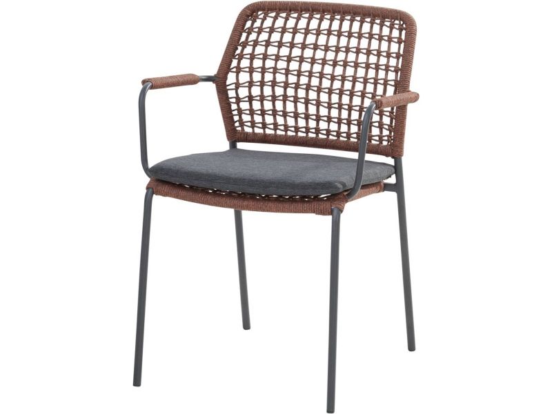 Barista dining stoel terra cotta stapelbaar Taste 4SO