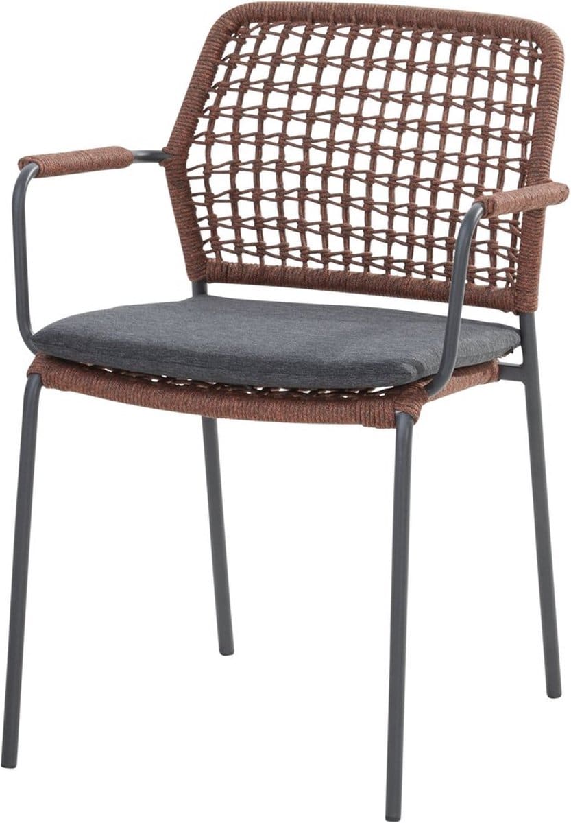 barista dining stoel terra cotta stapelbaar taste 4so