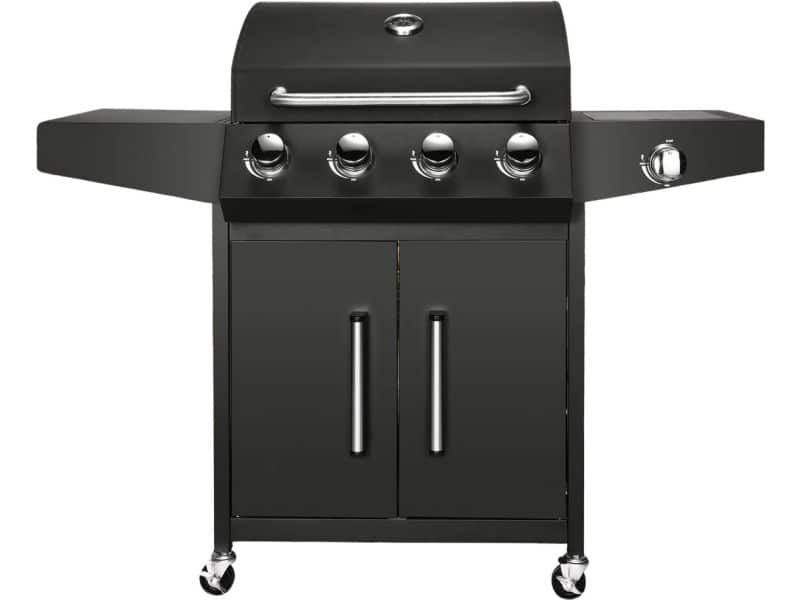 BBQ 5 in 1 - Barbecue op gas - Zwart