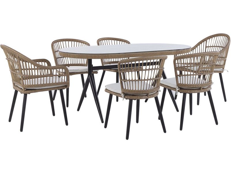 BELIANI ALIANO II - Tuinset voor 6 - Natuurlijk