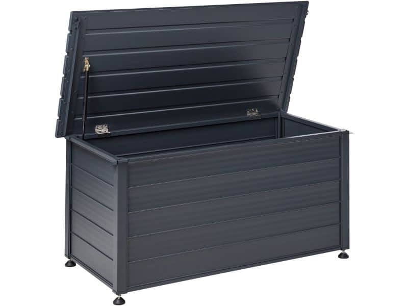 BELIANI CAMPALTO - Kussenbox - Donkergrijs - 123 x 60 cm - Aluminium