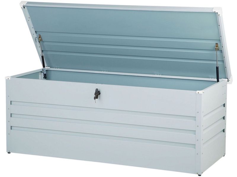 BELIANI CEBROSA L - Kussenbox - Lichtgrijs - Staal