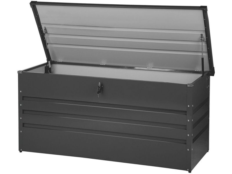 BELIANI CEBROSA M - Kussenbox - Grafietgrijs - 400 L - Staal