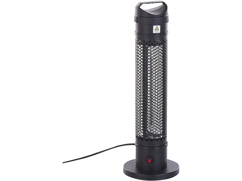 BELIANI KRAKATOA - Terrasverwarmer - Zwart - Aluminium