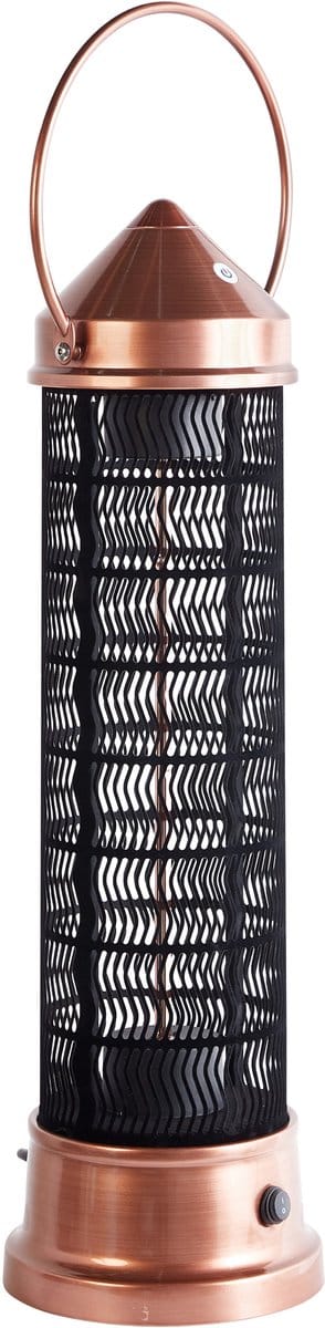 beliani llaima terrasverwarmer koper staal