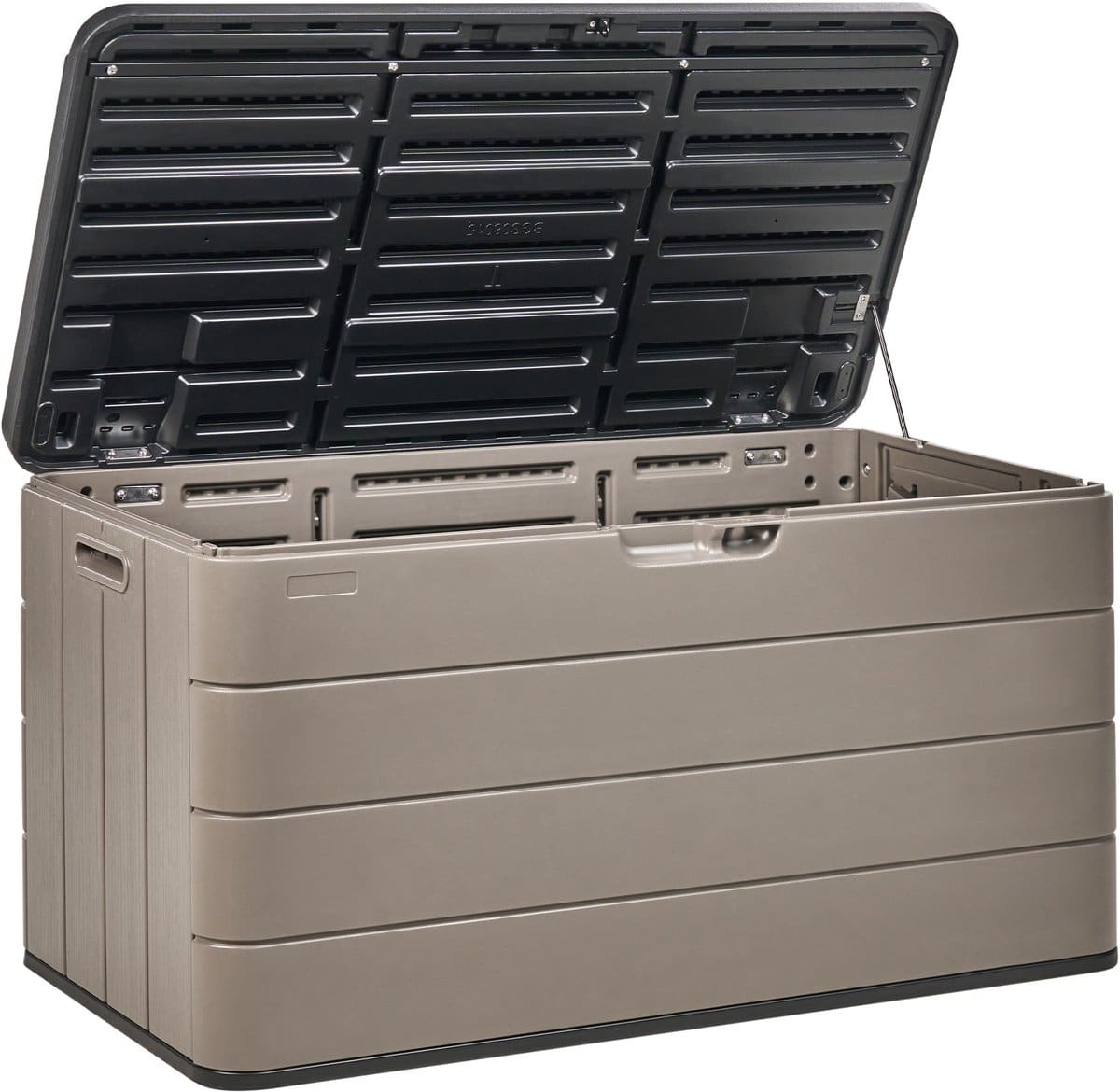 beliani milies kussenbox bruin 116 x 60 cm synthetisch materiaal