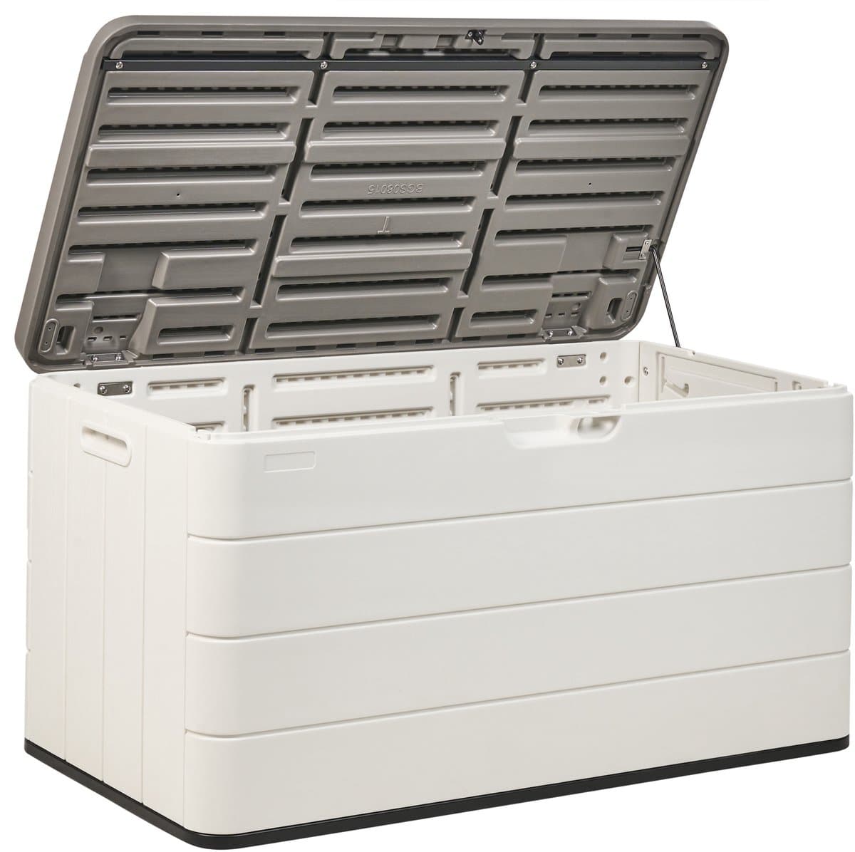 beliani milies kussenbox wit 116 x 60 cm synthetisch materiaal