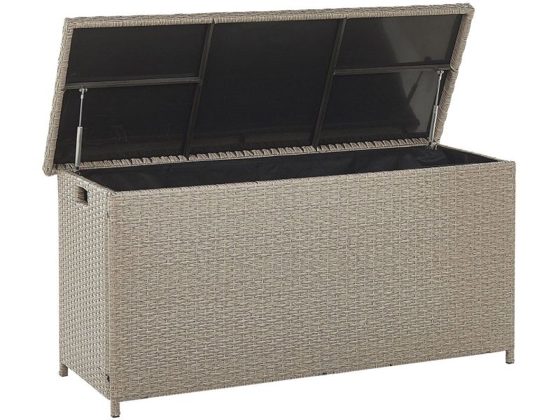 BELIANI MODENA - Kussenbox - Taupe - 126 cm - PE rotan