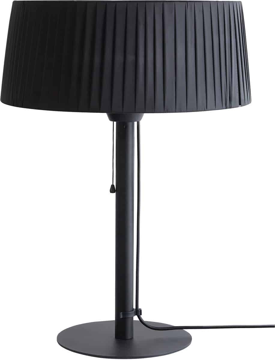 beliani olleria terrasverwarmer zwart staal