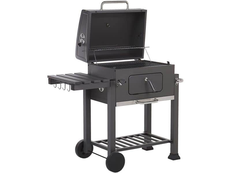 BELIANI PAVLOF - Houtskoolgrill - Grijs - Staal