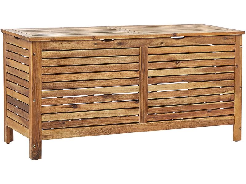 BELIANI RIVIERA - Kussenbox - Lichtbruin - 130 cm - Acaciahout