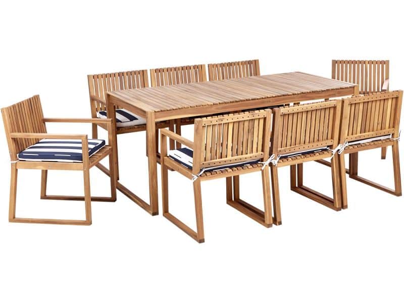 BELIANI SASSARI II - Tuinset voor 8 - Marineblauw