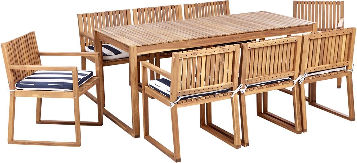 beliani sassari ii tuinset voor 8 marineblauw