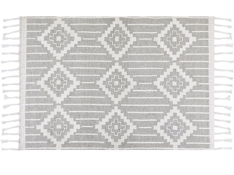 BELIANI TABIAT - Vloerkleed - Wit - 160 x 230 cm - Synthetisch materiaal