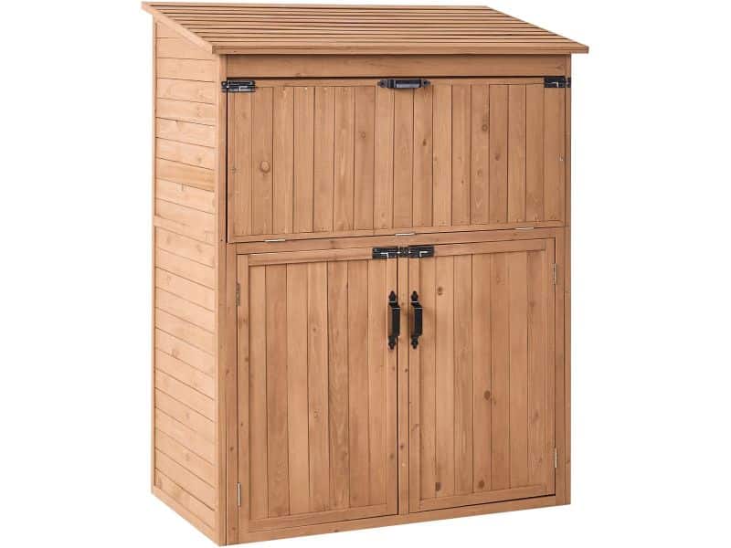 BELIANI TOFFIA - Gereedschapsschuur - Bruin - Dennenhout