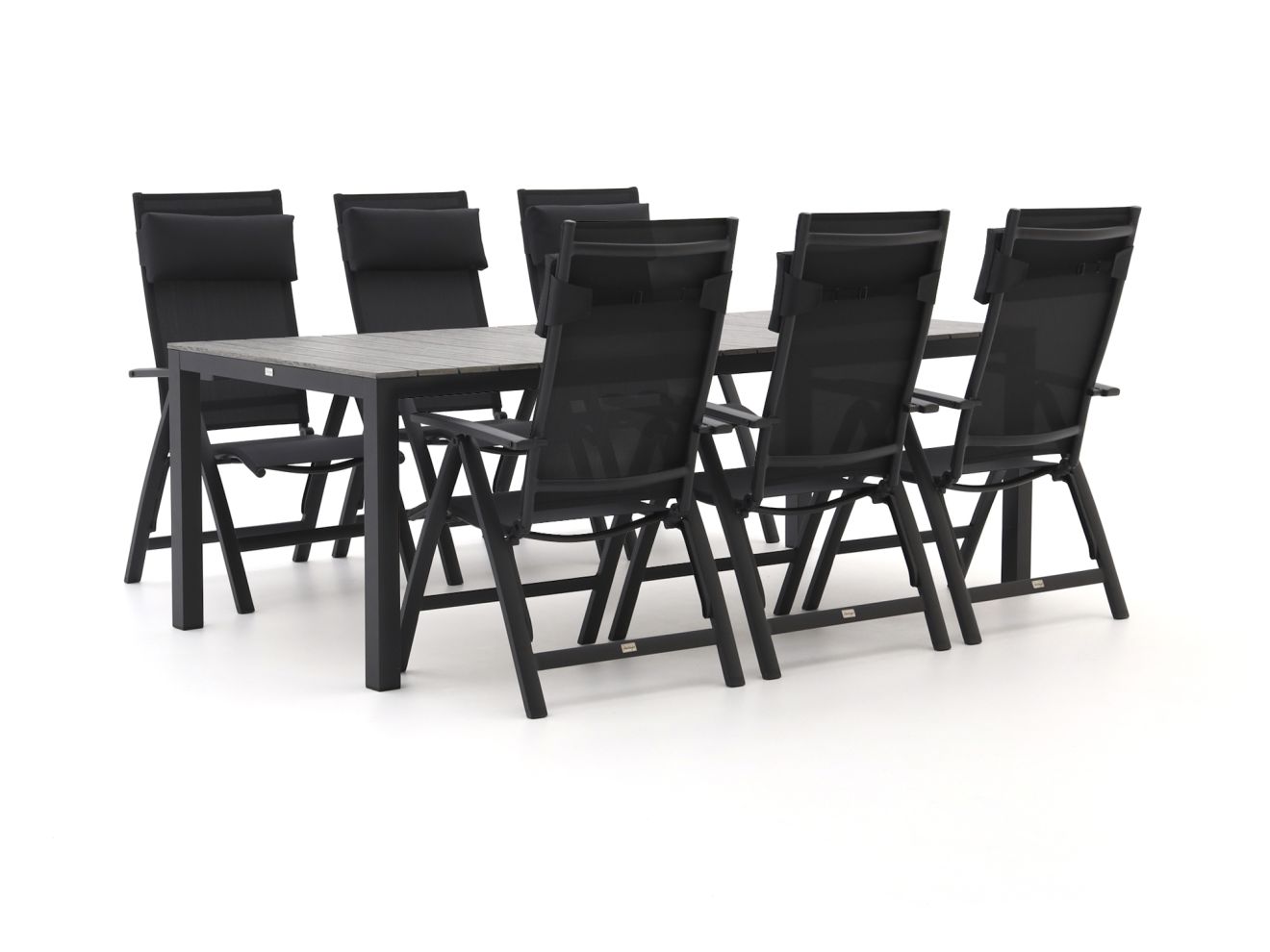 bellagio avenza/fidenza 220cm dining tuinset 7 delig verstelbaar laagste prijsgarantie!