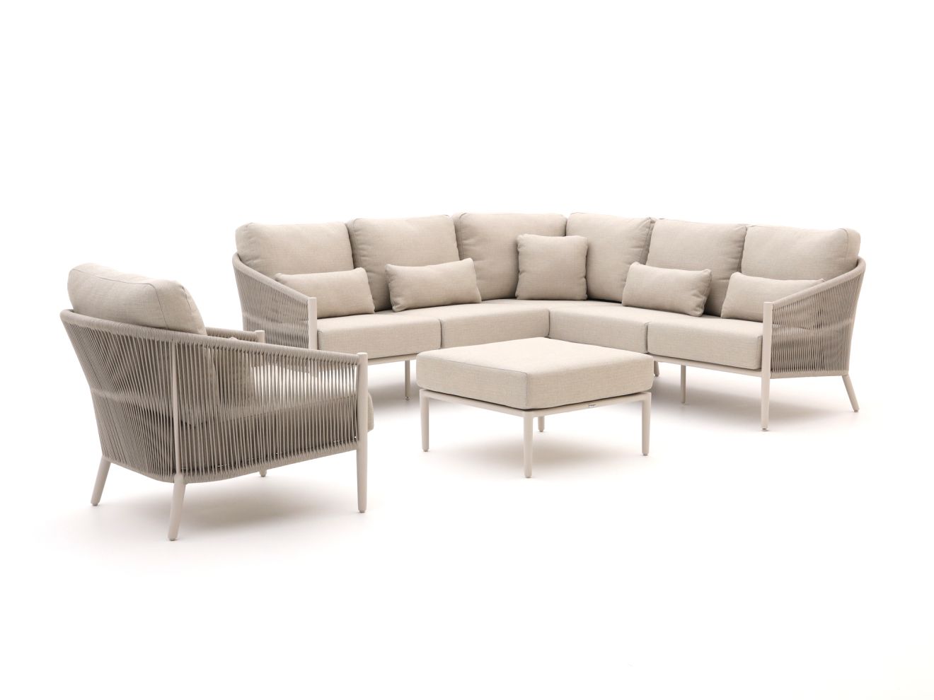 bellagio mineo hoek loungeset 5 delig laagste prijsgarantie!