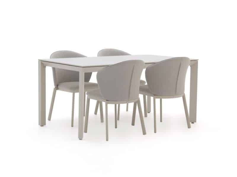 Bellagio San Lupo/Sestino 160cm dining tuinset 5-delig - Laagste prijsgarantie!