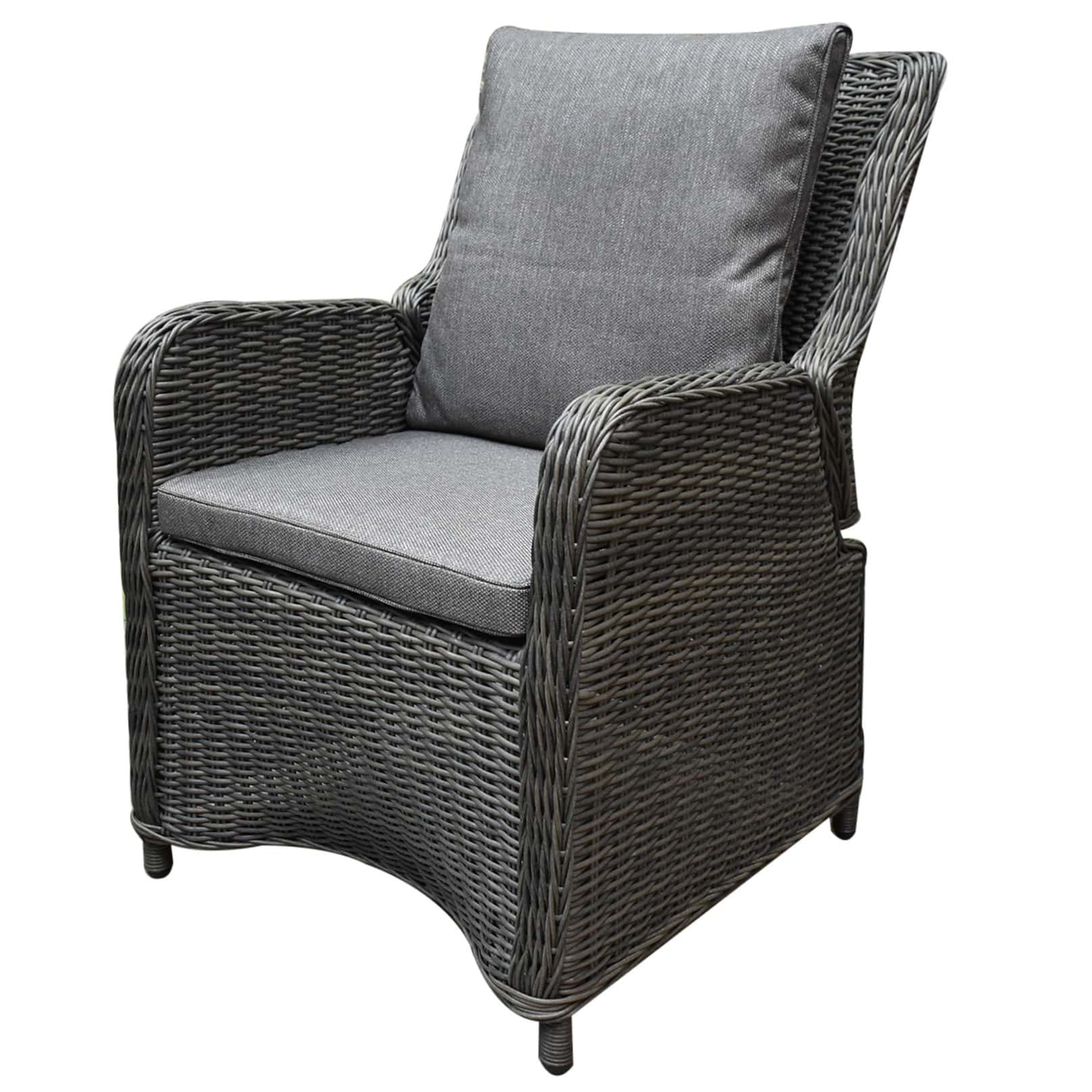 bilbao premium dining tuinstoel verstelbaar antraciet