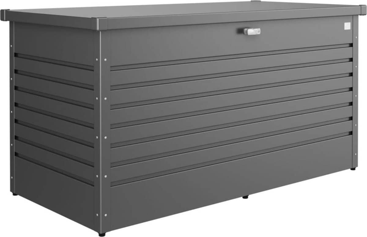 biohort hobbybox kussenkist antraciet 160 x 79 cm.
