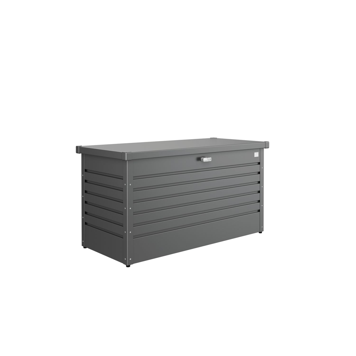 biohort kussenbox hobbybox 130 metaal donkergrijs metallic 134x62x71cm