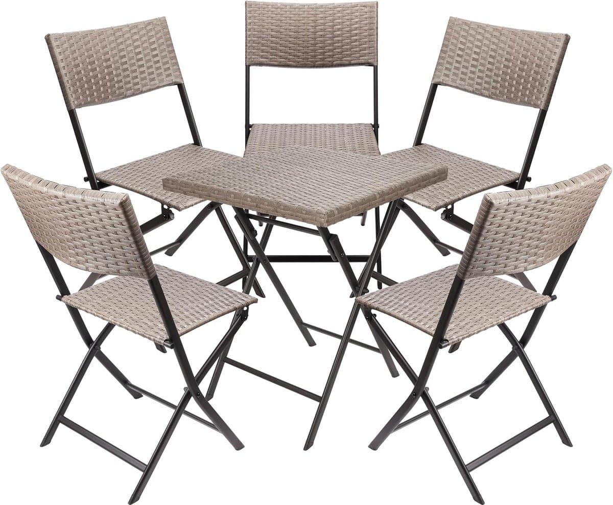 brubaker balkonset toscane met tafel en 5 stoelen